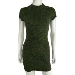 Mod Ref Cut Out Back Knitted Ribbed Dress Womens Size S (I10185)‎